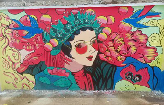  江阴墙体彩绘-网红墙