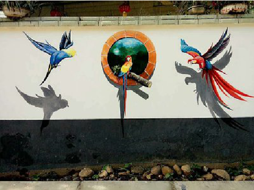  江阴视觉错位-3D墙绘设计