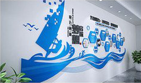  江阴海浪主题文化墙如何设计？