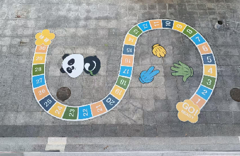  江阴地面游戏彩绘