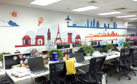  江阴教你设计办公室墙绘的方法。