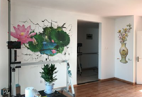  江阴墙体彩绘相比墙纸的优势。