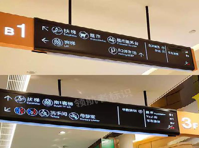  江阴如何通过商场标识牌引导客流分布？